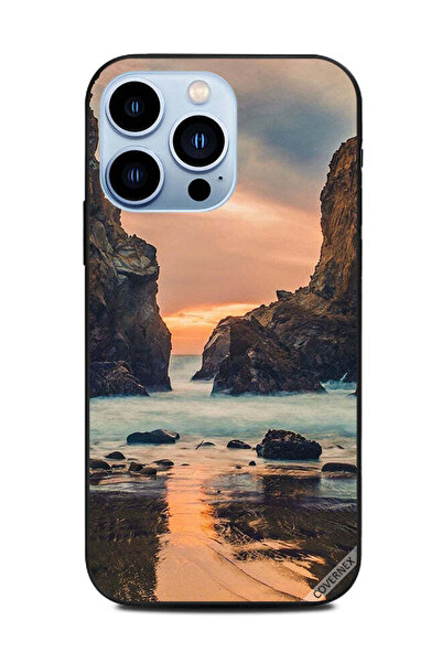 Covernex غطاء حماية لهاتف Apple iPhone 13 Pro منظر البحر في الصباح على التلال