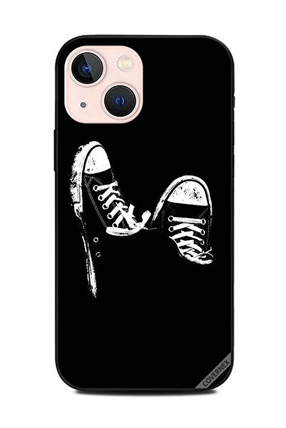 Covernex غطاء حماية لهاتف Apple iPhone 13 Mini من القماش باللونين الأبيض والأسود