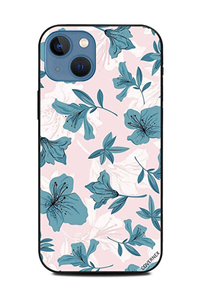 Covernex Protective Case Cover For Apple iPhone 13 Dark Green Floral Pattern