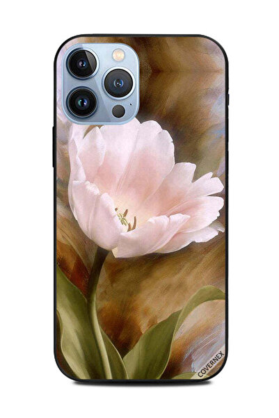 Covernex غطاء حماية لهاتف Apple iPhone 13 Pro Max - رسمة زهور فنية