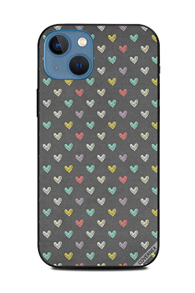 Covernex غطاء حماية لهاتف أبل آيفون 13 - قلوب ملونة