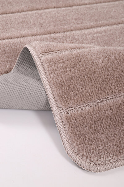 KONFOR Non-Slip Bathroom Mat Set – Soft-Textured, Water Absorbent, Washable New Striped Set (50x80