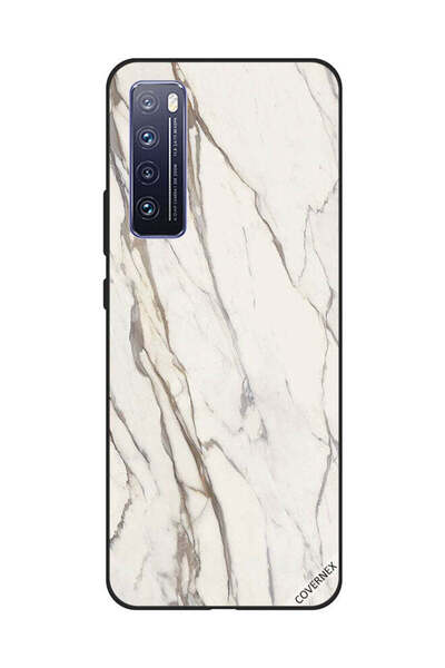 Covernex غطاء حماية لهاتف هواوي نوفا 7 بنمط رخامي أبيض متشقق