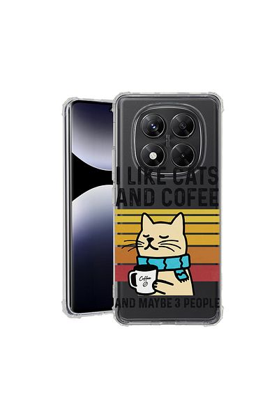 bestcase ® Anit Shock Case For Xiaomi Redmi Note 14 Pro 4G, Cats And Cofee, 1997764 AS 1851