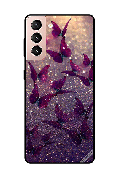 Covernex غطاء حماية لهاتف سامسونج جالاكسي S21 بلس بنقشة فراشات لامعة