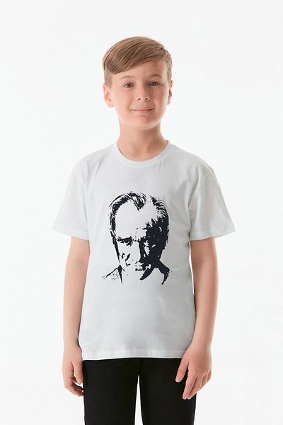 Fulla Moda Παιδικό μπλουζάκι Unisex με στάμπα Ataturk