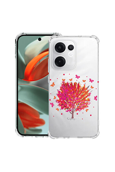 bestcase Carcasă antișoc Husa compatibilă cu Oppo Reno15 Pro, Copac cu fluturi