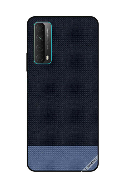 Covernex غطاء حماية لهاتف هواوي Y7A/P Smart 2021 بنقشة أشكال منقطة باللون الأزرق