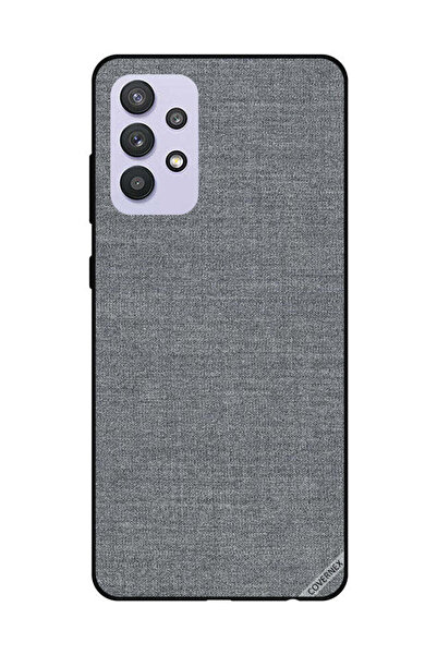 Covernex غطاء حماية لهاتف سامسونج جالاكسي A32 5G بنقشة قماش رمادية