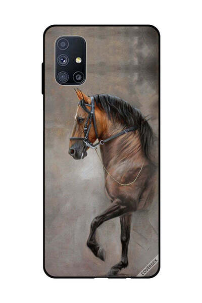 Covernex غطاء حماية لهاتف سامسونج جالاكسي M51، صورة حصان عتيقة