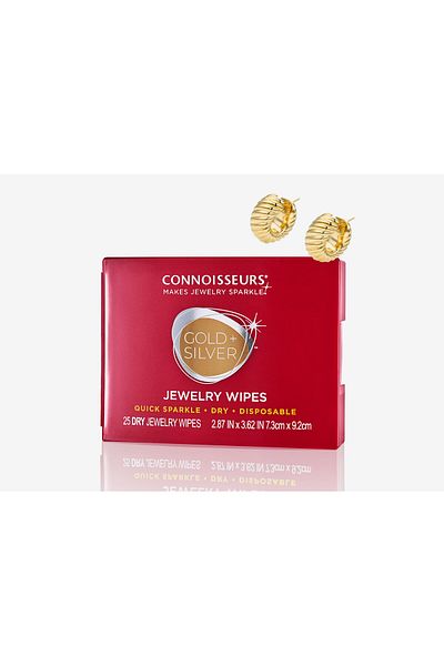 Connoisseurs Jewelry Wipes , Servetele Uscate Pentru Curatat Bijuterii Din Aur Si Argint