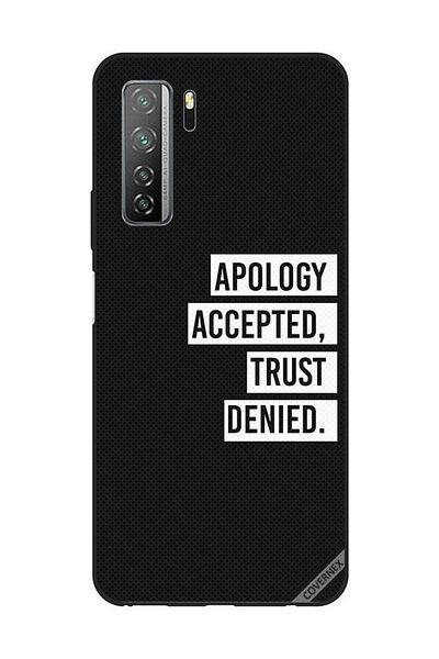 Covernex Protective Case Cover For Huawei Nova 7SE/P40 Lite 5G Apology Accepted Trust Deied
