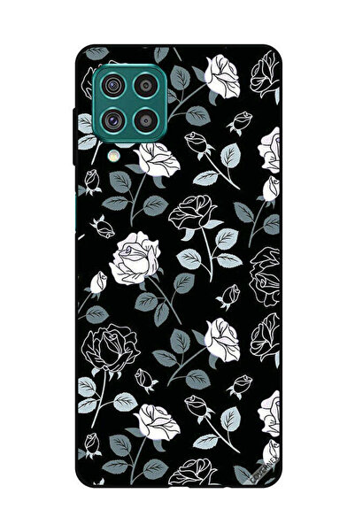 Covernex Protective Case Cover For Samsung Galaxy M62/F62 B&w Floral Pattern