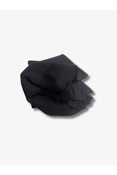 Yiğit Kumaş Ribana Fabric, Piece 90X200 cm Black Color