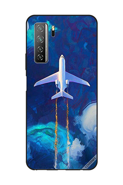 Covernex غطاء حماية لهاتف هواوي نوفا 7SE/P40 لايت 5G، طائرة تحلق