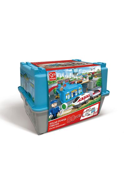 Hape Wooden train set, Hape, 80 pieces