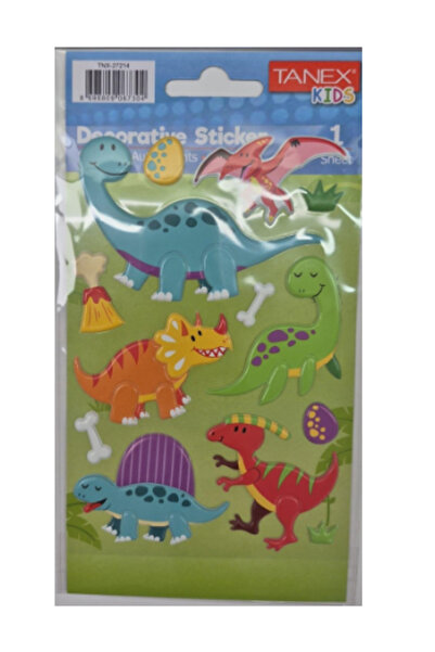 Tanex ملصقات سلسلة ديناصورات بيبي منتفخة Tnx-27214