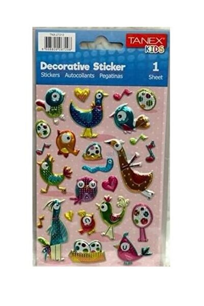 Tanex ملصقات سلسلة الطيور المنفوخة Tnx-27213