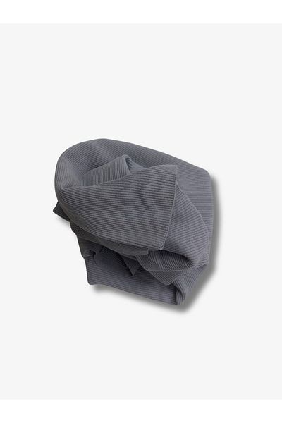 Yiğit Kumaş Gray Camisole (Ribbed Corduroy) Fabric, Piece 40X105 cm
