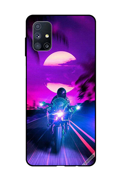 Covernex غطاء حماية لهاتف سامسونج جالاكسي M51 راكب الدراجة النارية يترك القمر...