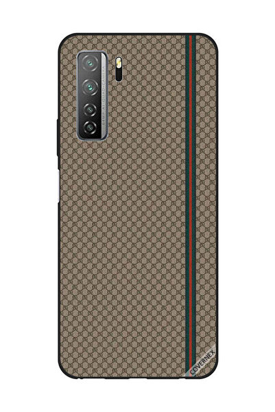 Covernex غطاء حماية لهاتف هواوي نوفا 7SE/P40 لايت 5G بخطوط حمراء وخضراء على ن...