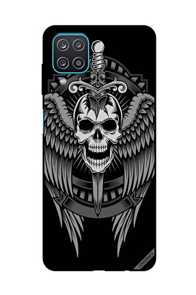 Covernex غطاء حماية لهاتف سامسونج جالاكسي A12/M12 جمجمة بأجنحة نسر