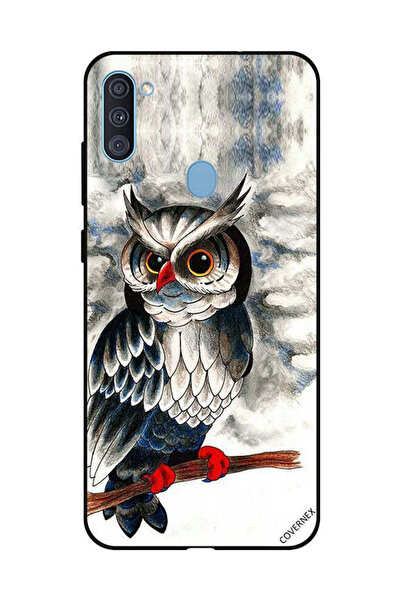 Covernex Protective Case Cover For Samsung Galaxy A11 Owl Drawing Art