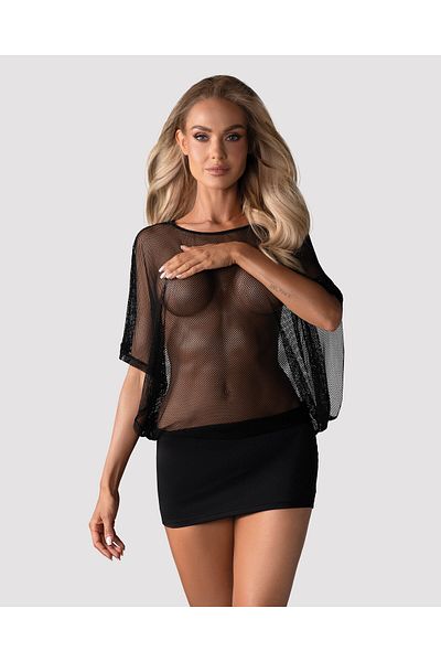obsessive Obsessive Dress S/M, Black, Elastic