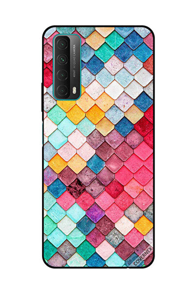 Covernex غطاء حماية لهاتف هواوي Y7A/P Smart 2021 بنمط مربع ماسي