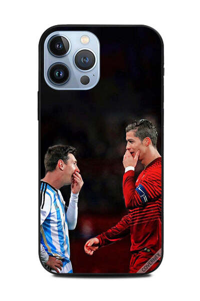 Covernex غطاء حماية لهاتف Apple iPhone 13 Pro Max رونالدو وميسي في إطار واحد