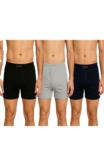 TEXTELO 3 pack boxer shorts Long Leg Closed Briefs Comfort & Durability