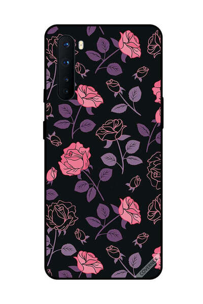 Covernex غطاء حماية لهاتف OnePlus Nord - زهور وردية وأرجوانية