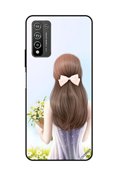 Covernex Protective Case Cover For Honor 10X Lite Lovely Girl Holding Flowers