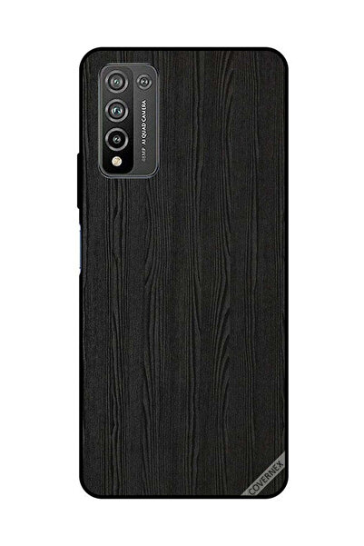 Covernex غطاء حماية لهاتف Honor 10X Lite بنمط خشبي أسود