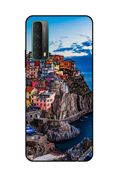 Covernex غطاء حماية لهاتف هواوي Y7A/P Smart 2021 - منازل ملونة على البحر