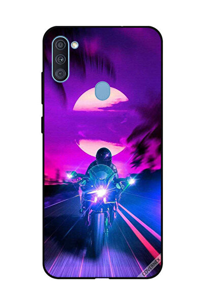 Covernex غطاء حماية لهاتف سامسونج جالاكسي A11 راكب الدراجة النارية يترك القمر...