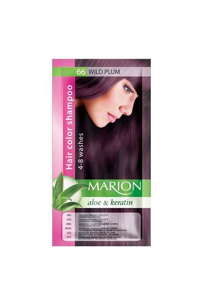 Marions Marion Semi-Permanent Color Shampoo, 66 Wild Plum, with Aloe and Keratin