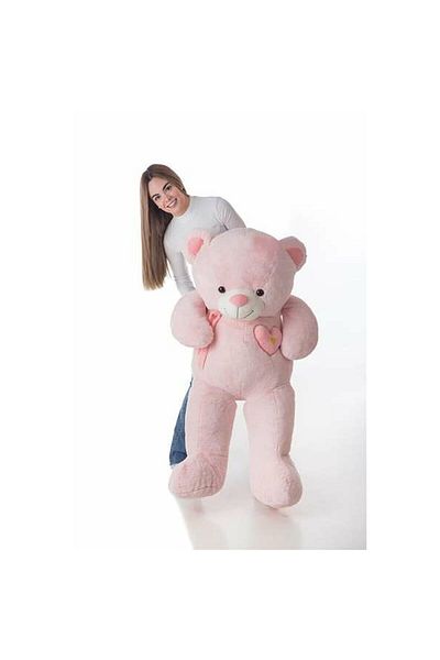 Moussel Plush toy, Moussel, Valentine bear, pink, 140 cm