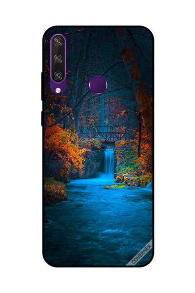 Covernex غطاء حماية لهاتف هواوي Y6P - أزرق - شلال