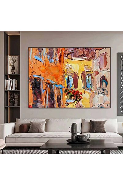 SND Fine art canvas painting with a hollow champagne frame