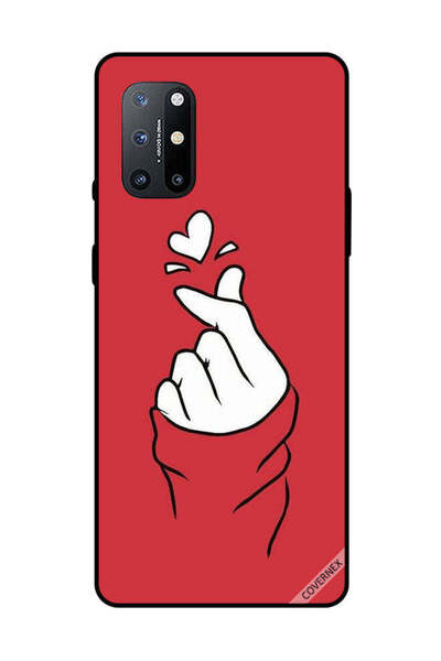 Covernex غطاء حماية لهاتف OnePlus 8T Snap Love أحمر