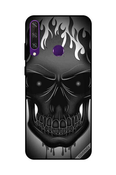Covernex غطاء حماية لهاتف هواوي Y6P بتصميم جمجمة