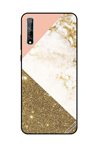Covernex Protective Case Cover For Huawei Y8P/P Smart S Golden Glitter & Matb...