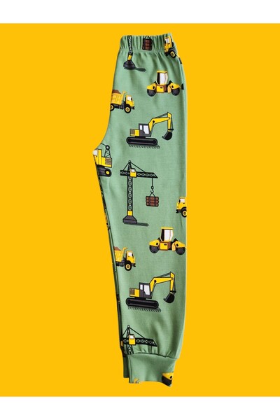 çamaşır bahçesi kendinize iyi bakın Uzun Kollu Desenli Çocuk Pijama Takım #baskılıçocukpijamatakım #çamaşırbahçesi #inşaatdesenipijama