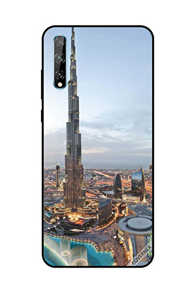Covernex غطاء حماية لهاتف هواوي Y8P/P Smart S منظر جميل لوسط مدينة دبي