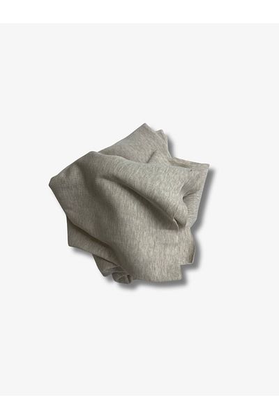 Yiğit Kumaş Gray Baby Ribana Combed Cotton Fabric, Piece 75X150 cm