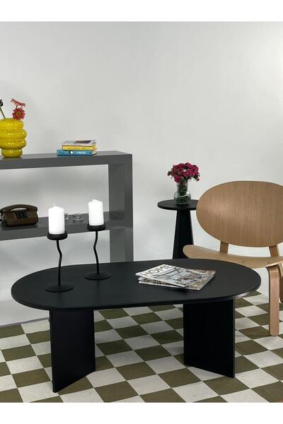 kuppdesign - Leo Large Orta Sehpa Siyah