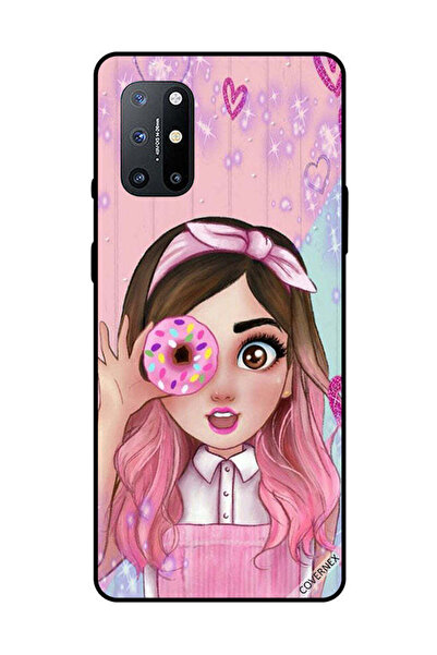 Covernex غطاء حماية لهاتف OnePlus 8T فتاة صغيرة لطيفة تحمل دونات