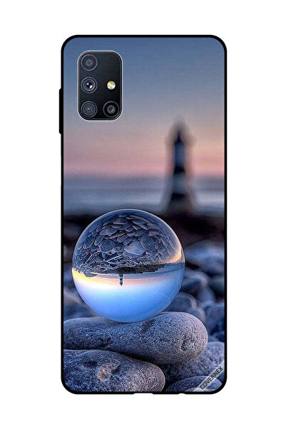 Covernex غطاء حماية لهاتف سامسونج جالاكسي M51، تصوير رائع للطبيعة في زجاج دائري
