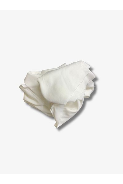 Yiğit Kumaş Ecru Baby Ribana Combed Cotton Fabric, Piece 90X160 cm